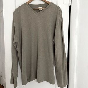 Old Navy Men’s or Unisex Long Sleeved Knit Shirt Size XL Neutral Taupe Minimal